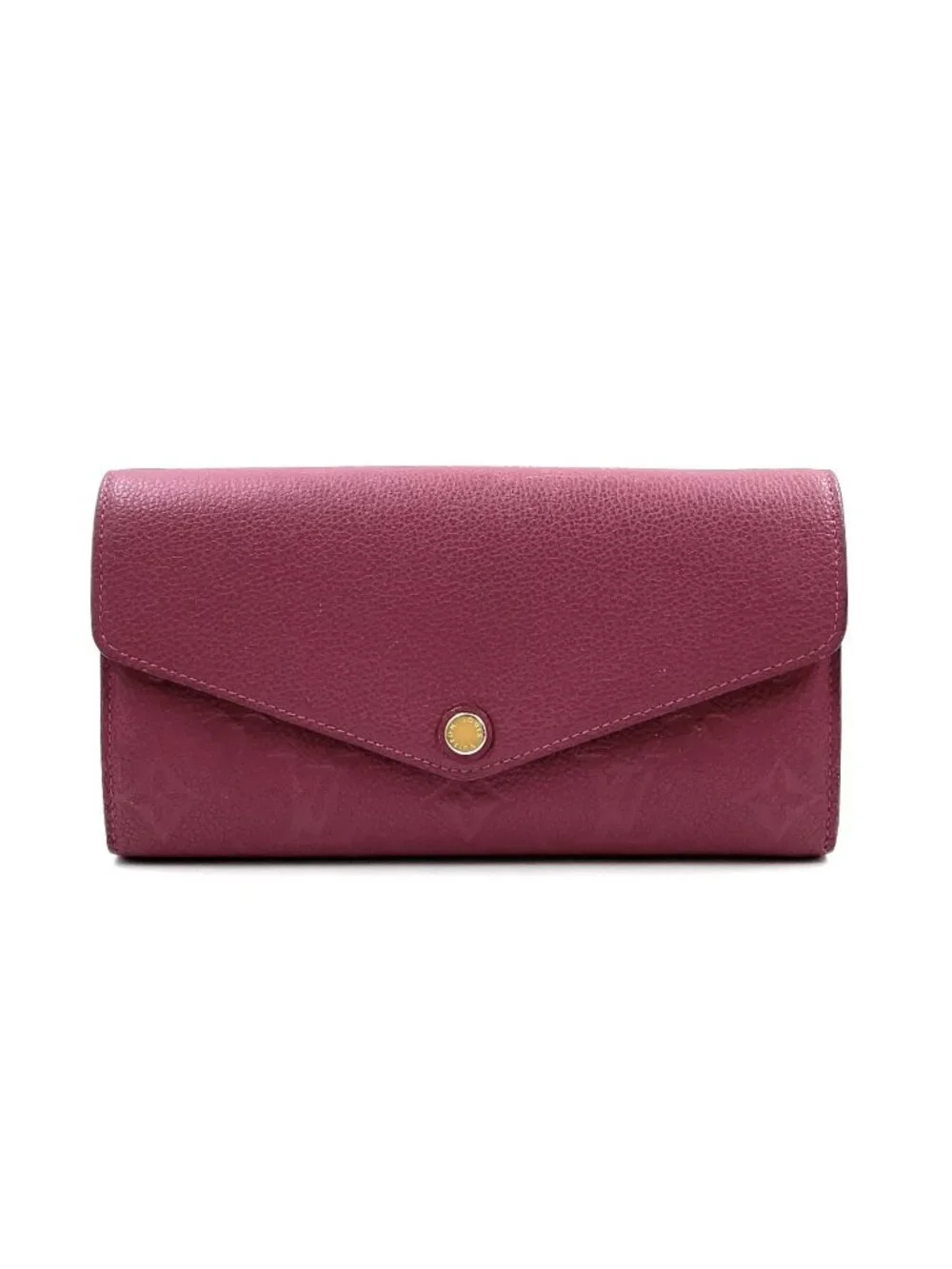 Louis Vuitton Portefeuille Sarah Monogram Empreinte Leather Pink Wallet Gold